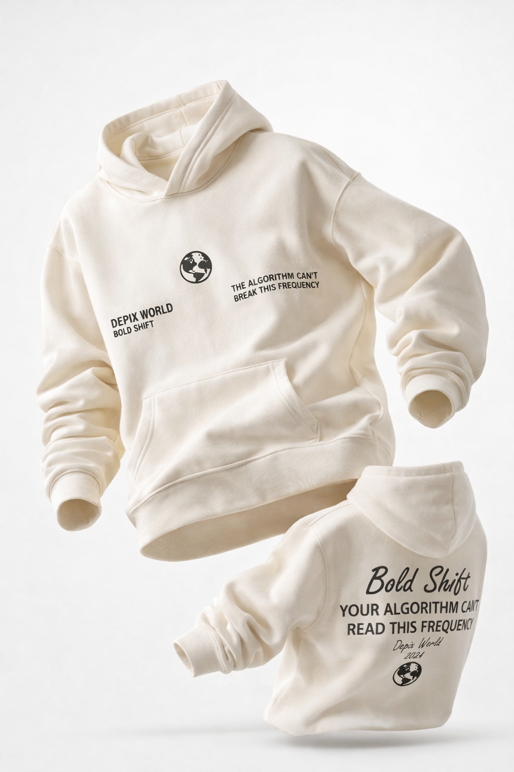 ORAA Bold Shift Hoodie - Close Up Detail
